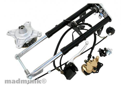 DX OLD FORK WITH DISC BRAKE COMPLETE IN BLACK