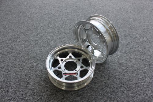 KEPSPEED CNC LAZER CUT 10IN TUBELESS RIMS 2,75 AND 3,50 IN SILVER KP3