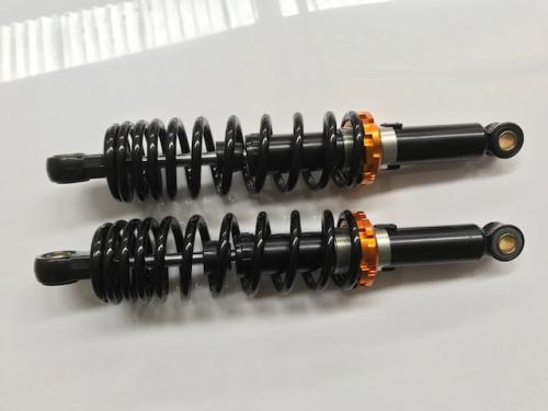 DX 330MM REAR SHOCKS IN ALL BLACK WITH BLACK SPRINGS