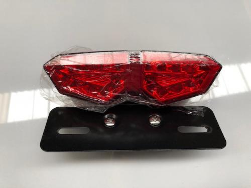 LED REAR LIGHT WITH RED LENS AND E MARK