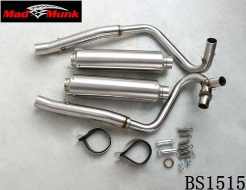 DX TWIN UPSWEPT EXHAUST IN ALLOY