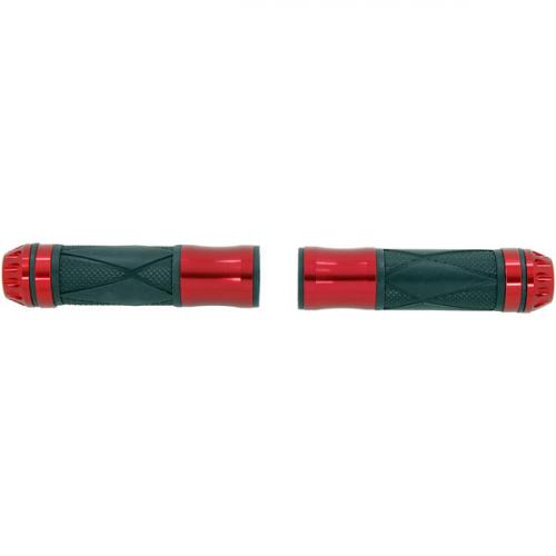 HANDLE BAR GRIPS WITH RED ENDS
