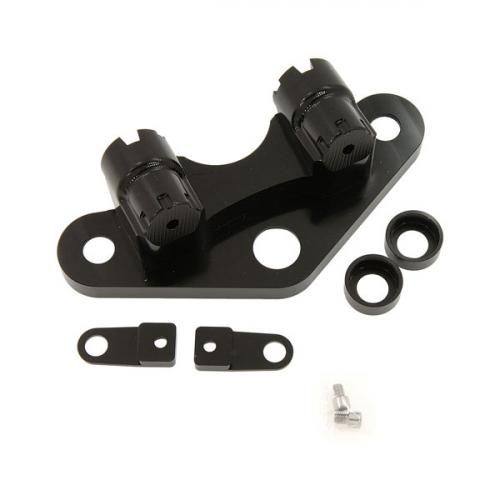 DX CNC HANDLE BAR HOLDER BLACK 26- 31MM CHINESE FORKS HONDA HANDLE BARS FIT