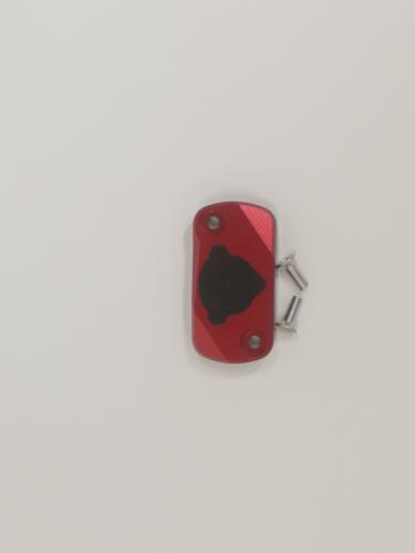 MONKEY CNC OIL CUP COVER IN RED FOR BRAKE FIT FROM 2018 TO NOW