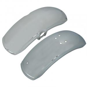 CHROME METAL MUD GUARDS FRONT AND REAR DX