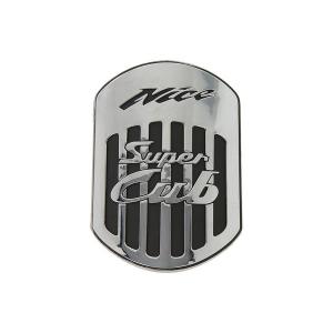 SUPER CUB PLASTIC CHROME FRONT BADGE