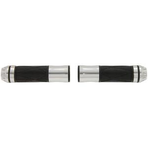 HANDLE BAR GRIPS WITH SILVER ENDS
